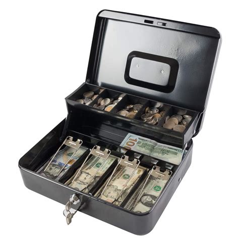 metal cash box ebay|metal cash box with key.